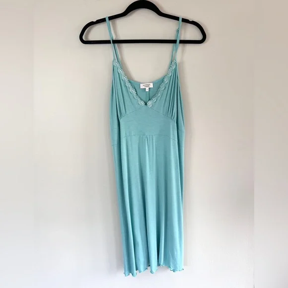 Y2K MYSTIQUE INTIMATES Babydoll Lace Trim Cami Slip Dress Chemise Coquette Sz 1X - Picture 3 of 12